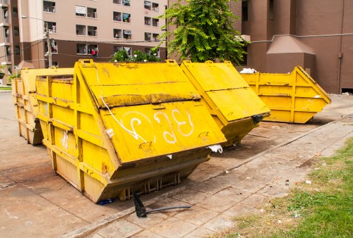 Company van parked outside a residential property for house clearance